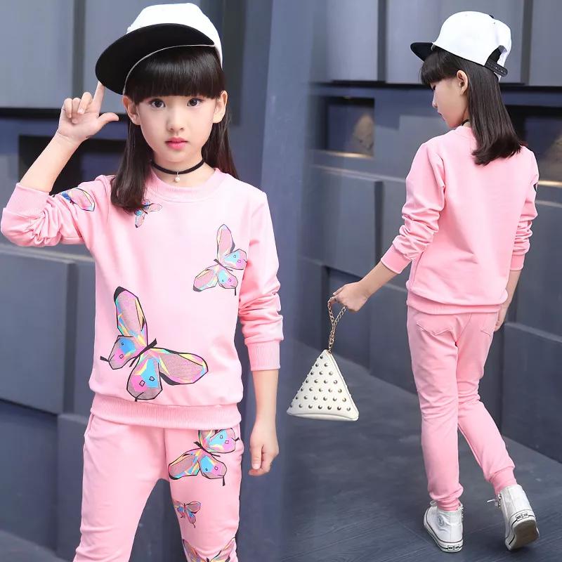 Girl Edition Girl Suit  Butterfly Print