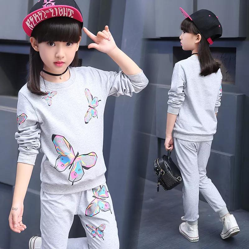 Girl Edition Girl Suit  Butterfly Print