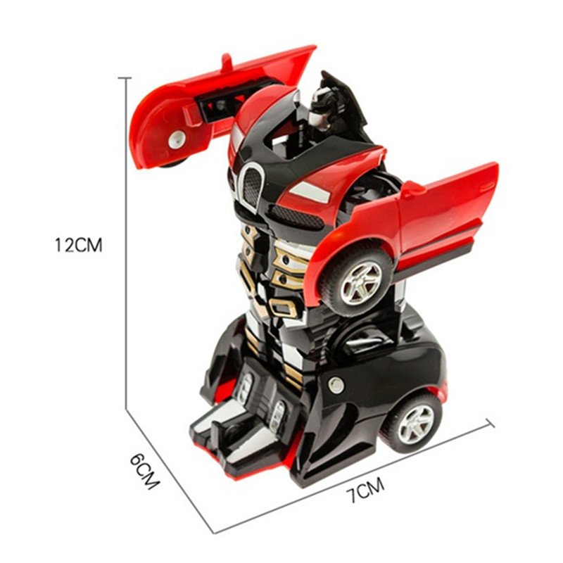 Kids Creative Colorful Transformation Robot ABS Plastic Toy Car