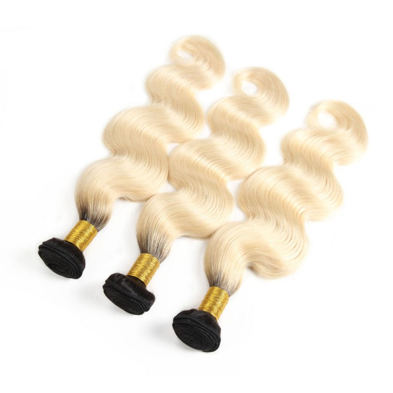 Human Hair 1b 613 body Wave Bundles