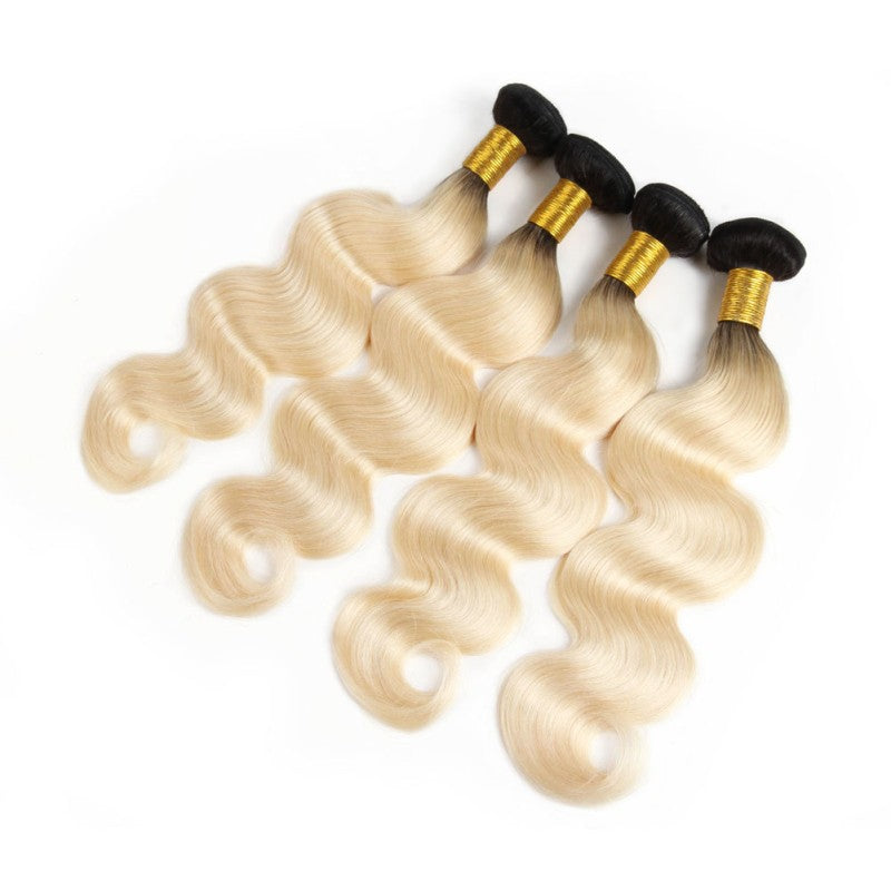 Human Hair 1b 613 body Wave Bundles