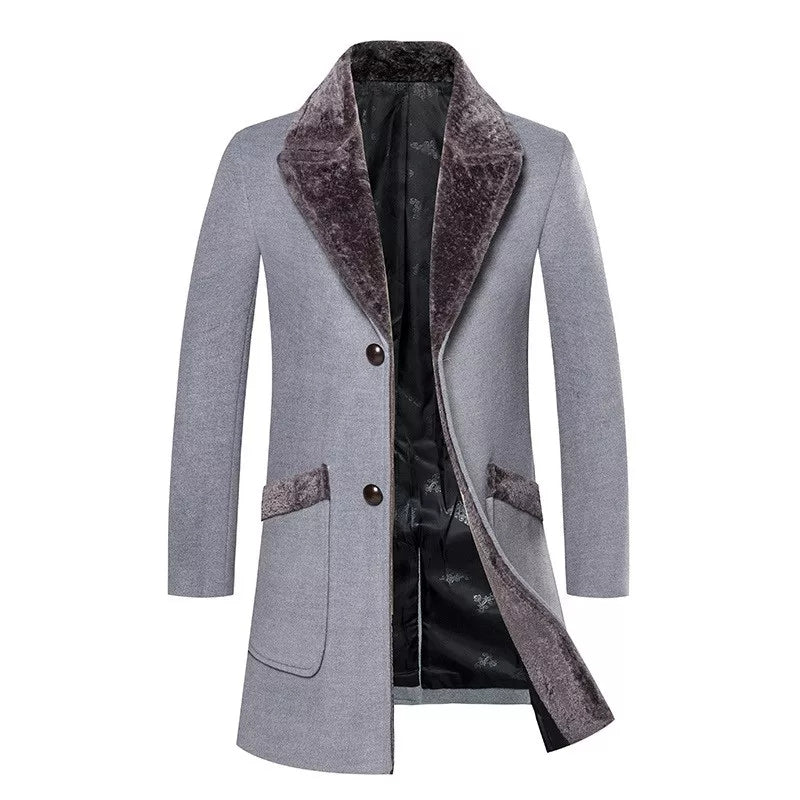 Winter High Quality Casual Trench Men Coat Jacket