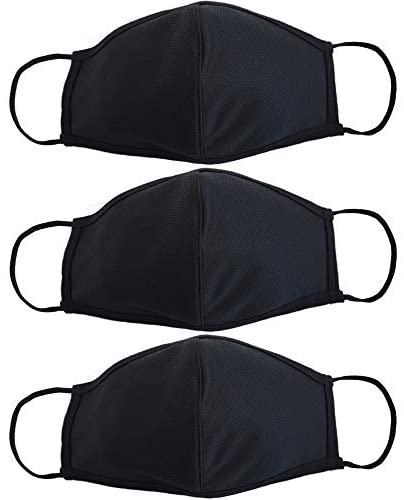 Reusable Face Mask - Breathable Comfort, Fully Machine Washable Face Mask (3-Pack)