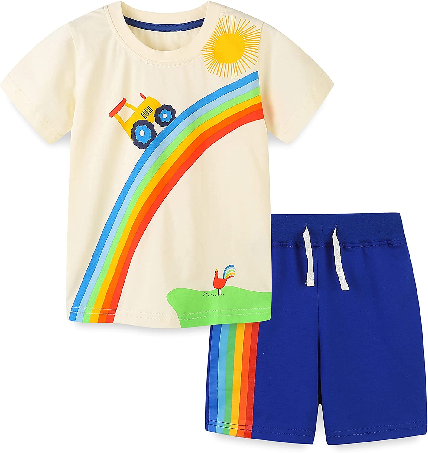 Summer Boys Clothing Sets Short Sleeve Tees + Shorts Outfits Cotton Hot Selling Suits