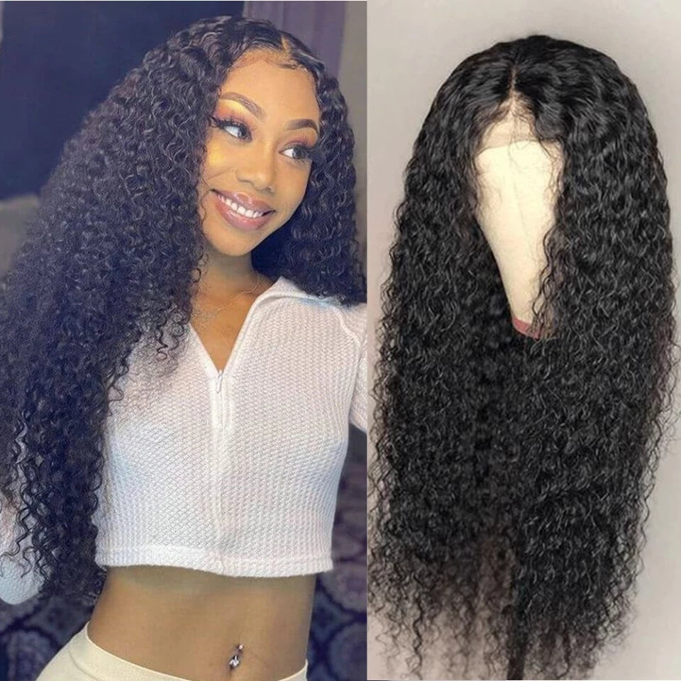 Brazilian Remy Curly Lace Frontal Wig Lace Closure Wig 180%