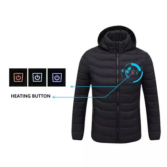 Men 11 Heating Jacket Winter Warm USB Heating Jacket