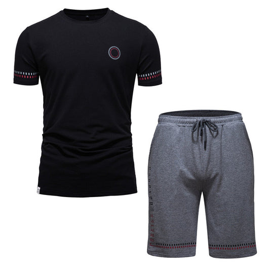 Cotton T-Shirts and Shorts Summer Outdoor Fitness Sportswear Workout Jogging Sports Sets