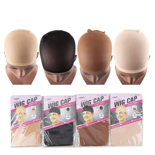 Wig Caps Beige Brown Black Stocking Caps For Wigs 20 Pieces(10 Packs) Mesh Wig Nets