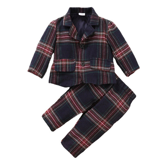 Gentleman Clothes Suit Festive Dress Fashion Infant 2PCS Spring Autumn Boutique Wears