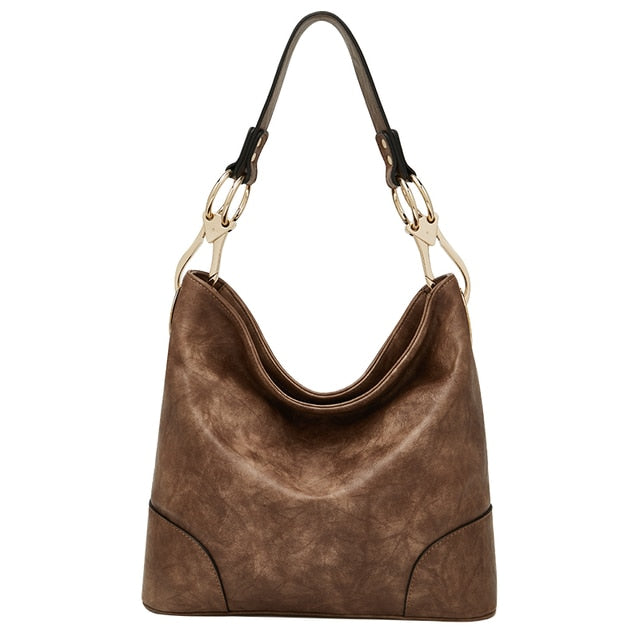 Women Shoulder Bags Vintage Underarm Bag Lady PU Leather Handbag