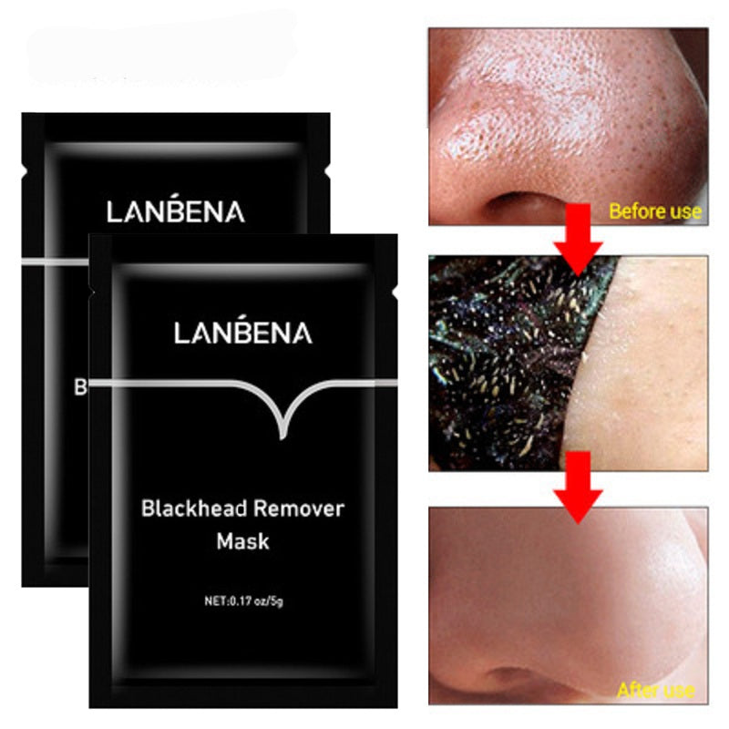 500PCS Blackhead Remover Nose Mask Pore Strip Black Mask Shrink Pore Dots Acne Treatment