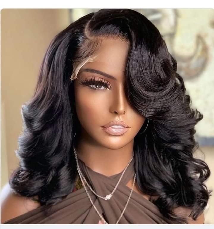 Short Bob Wig Body Wave 13x4 Lace Front Human Hair Wigs Brazilian Natural Pre Plucked