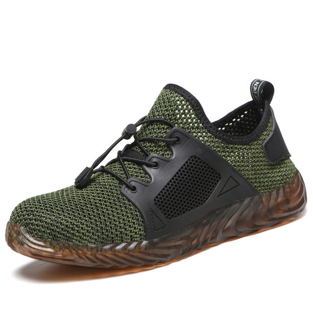 Men and Women Steel Toe Cap Work Safety Shoes Puncture-Proof Boots Lightweight Breathable Sneakers