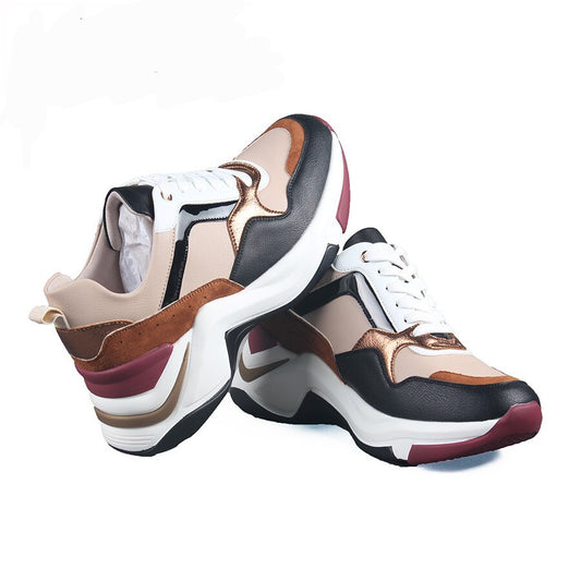 Women Sneakers Luxury Casual Mixed Colour Fashion Ladies Shoes