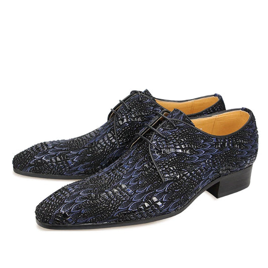 Mens Shoes Derby Classic Synthetic Printing Dress Shoe