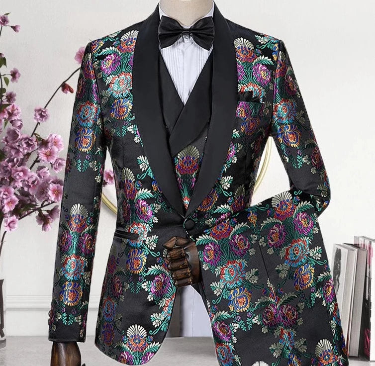 Custom Made Tuxedo for Tuxedo Formal Suits For Men(Jacket+Vest+Pants)