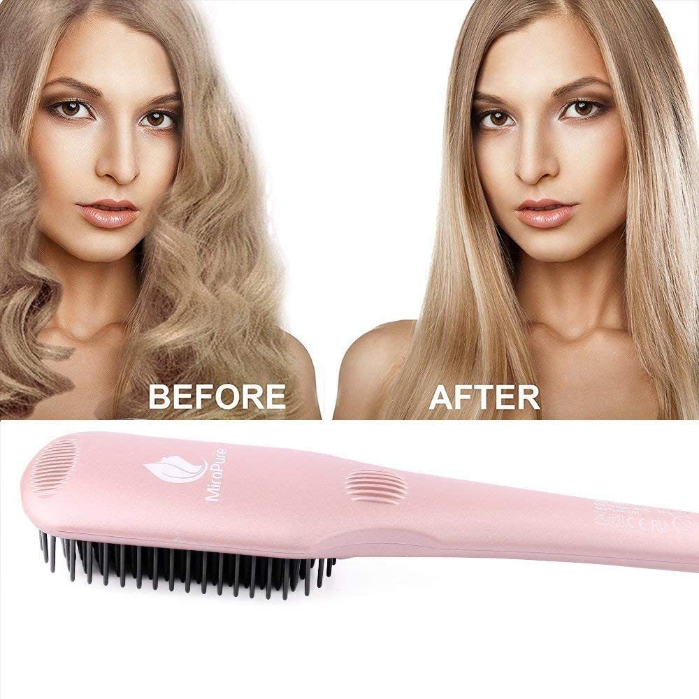 2-in-1 Ceramic Ionic Straightening Brush