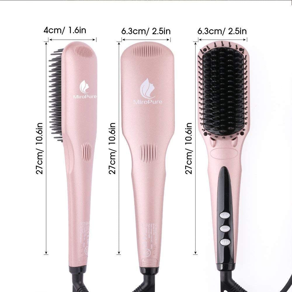 2-in-1 Ceramic Ionic Straightening Brush