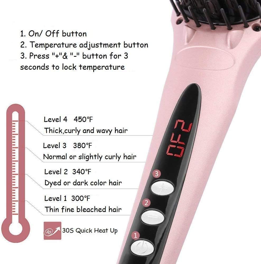 2-in-1 Ceramic Ionic Straightening Brush