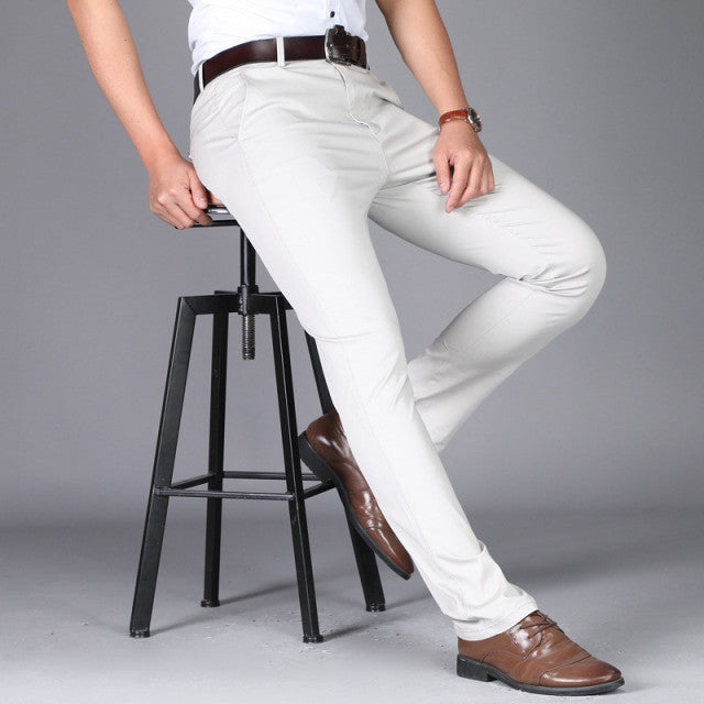 men suit pants casual office high quality cotton trousers business pants