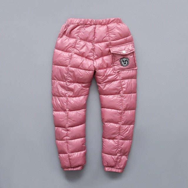Winter Boysn & Girls Cotton Padded Pants Warm Down Cotton Pants