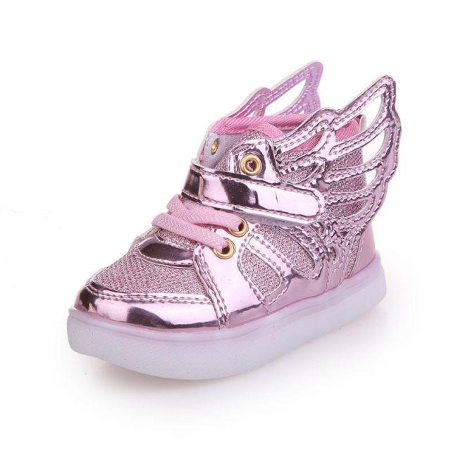LED Sneakers Children Shoes for Boys& Girls Sport Flashing Lights Glowing Glitter Casual Baby Shoes