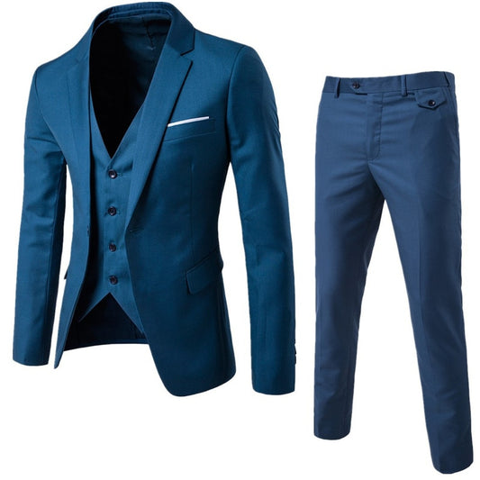 Luxury men casual wedding tuxedo slim suit