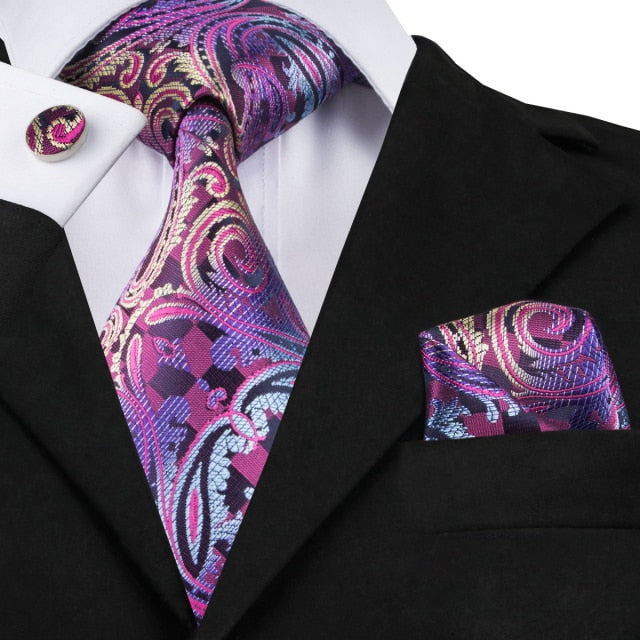 Floral Mens Tie Set