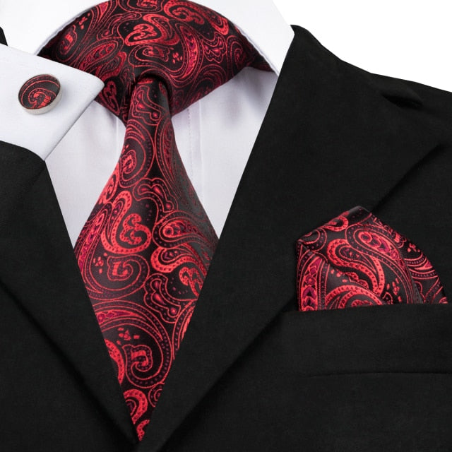 Floral Mens Tie Set