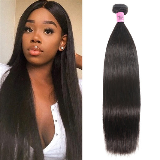 100% Natural Brazilian Remy Human Straight Hair Bundles.