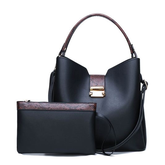 Women's bag high-quality luxury stitching 2-piece set