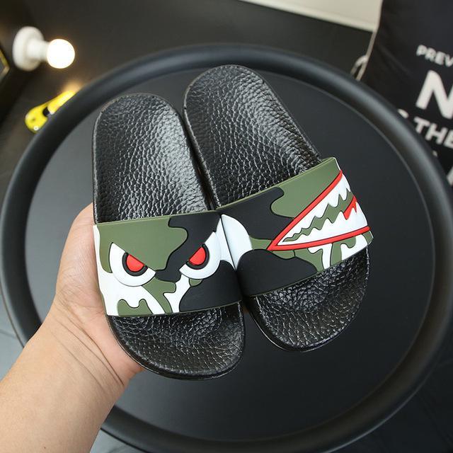 Kids Cartoon Shark Slippers Boys Sandals