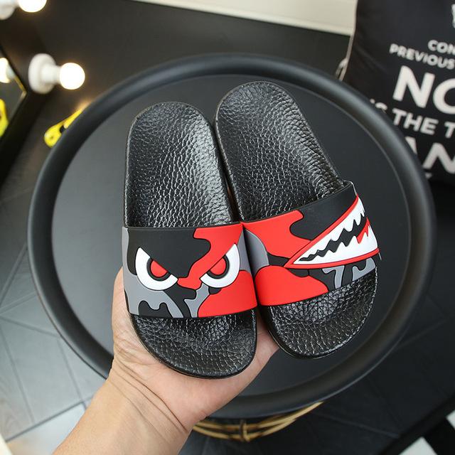 Kids Cartoon Shark Slippers Boys Sandals