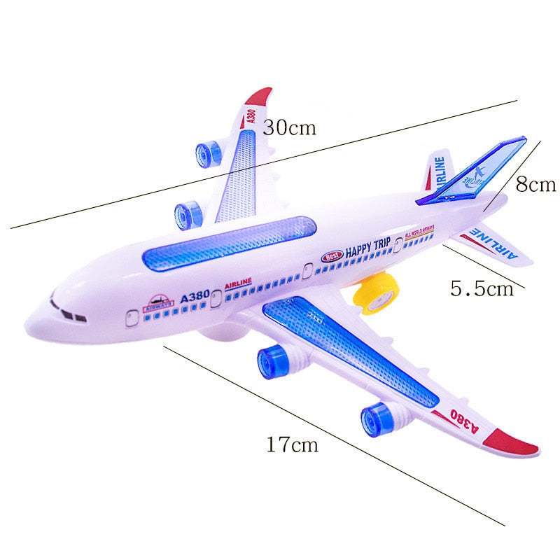 Kids Airbus Aircraft Autopilot Flash Sound Aircraft Music Lighting Toys Electric Airplane