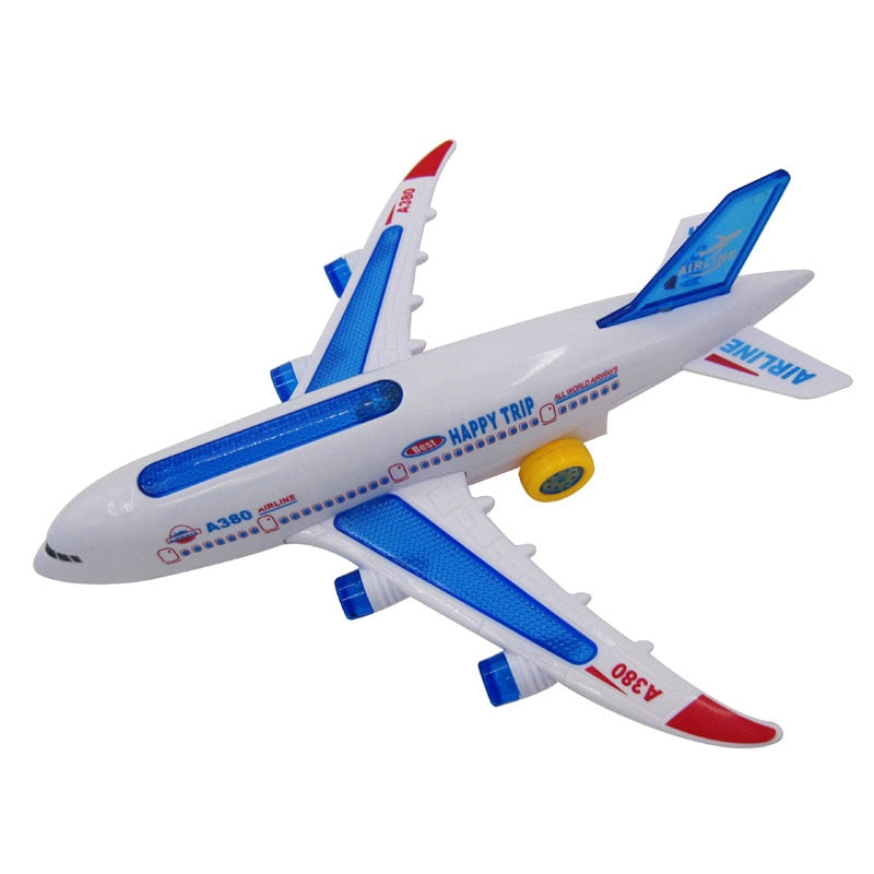 Kids Airbus Aircraft Autopilot Flash Sound Aircraft Music Lighting Toys Electric Airplane