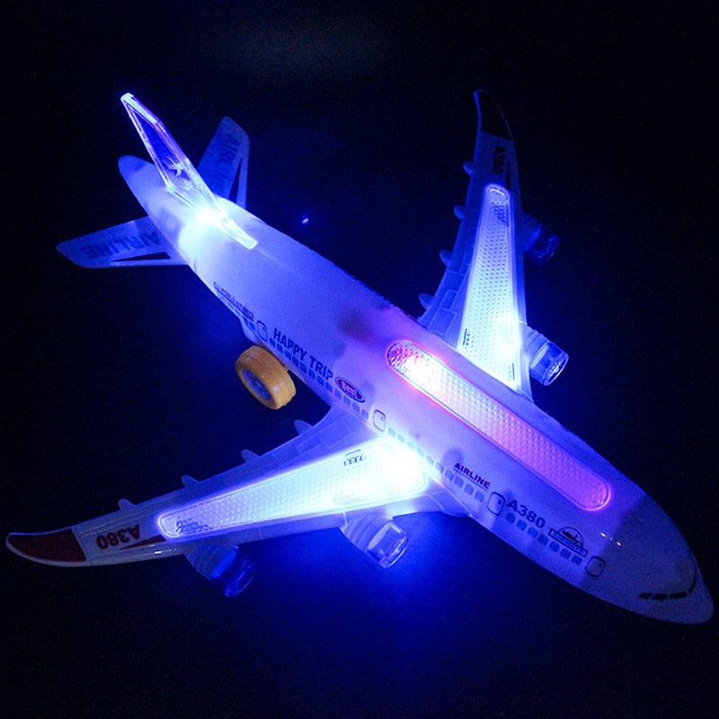 Kids Airbus Aircraft Autopilot Flash Sound Aircraft Music Lighting Toys Electric Airplane