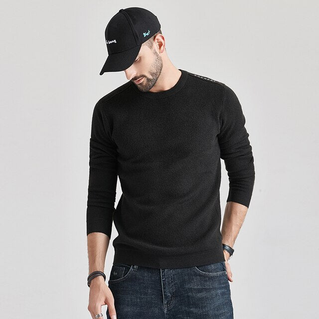 Casual Computer Knitted Cotton Warm Sweaters Pullover Men Autumn Fashion Sweater