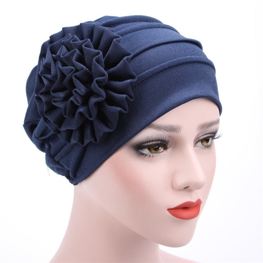 Floral Beanie Hat Muslim Stretch Turban Hat Cap