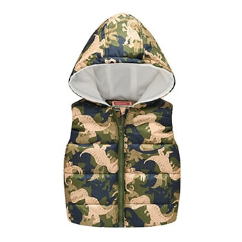 Baby Boys Jacket Autumn Winter Warm Cotton Kids Jacket Leisure Zipper