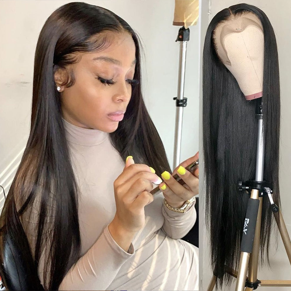 Full Frontal Straight Brazilian Human Hair Wigs