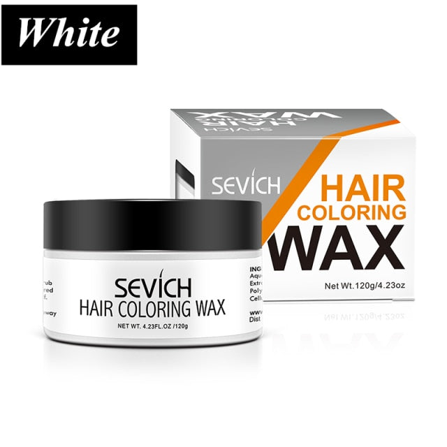 Temporary Hair Color Wax Paste Dye Cream Hair Gel for Hair Coloring Styling Silver Grey