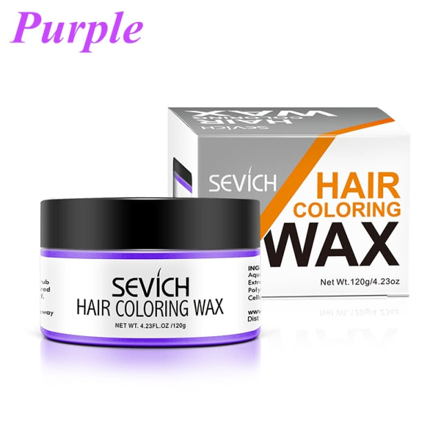 Temporary Hair Color Wax Paste Dye Cream Hair Gel for Hair Coloring Styling Silver Grey