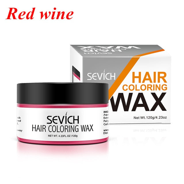 Temporary Hair Color Wax Paste Dye Cream Hair Gel for Hair Coloring Styling Silver Grey