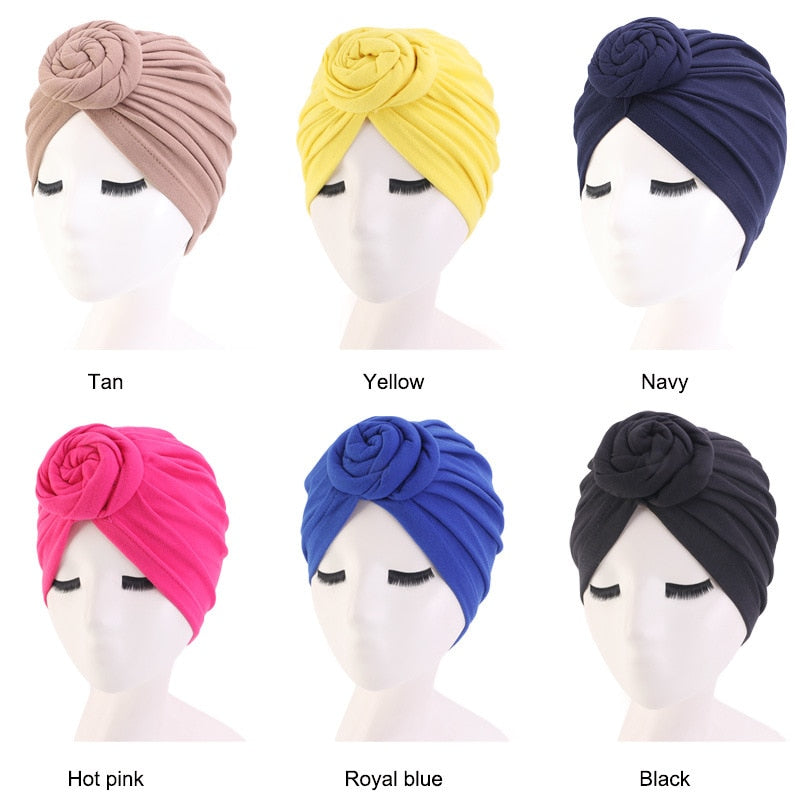 Women Hijabs Hat Elastic Cloth Head Cap Hat