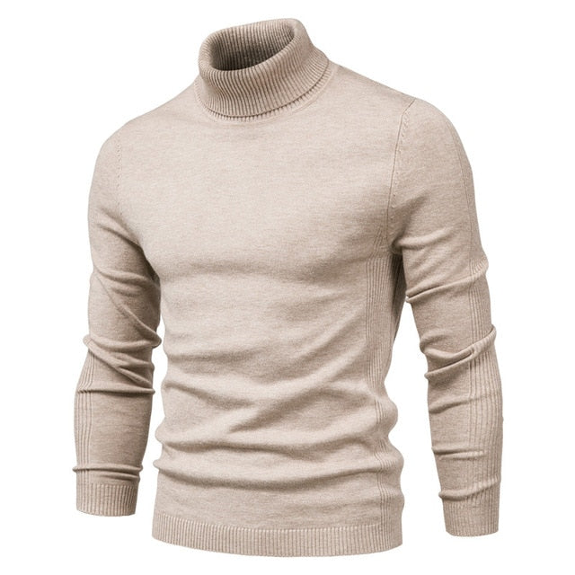 Men's Sweaters Casual Turtle Neck