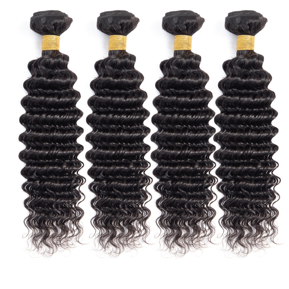 Virgin Brazilian Remy Deep Wave Human Hair Bundles 100% Unprocessed Virgin Remy Hair Bundles