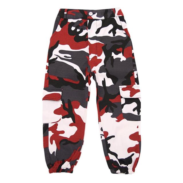 Girls Solo Clothes Cropped Tank Top/Camouflage Jogger Pants