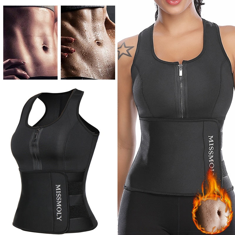 Waist Trainer Body Shaper Sweat Vest Trimmer Belt