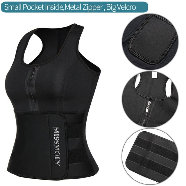 Waist Trainer Body Shaper Sweat Vest Trimmer Belt