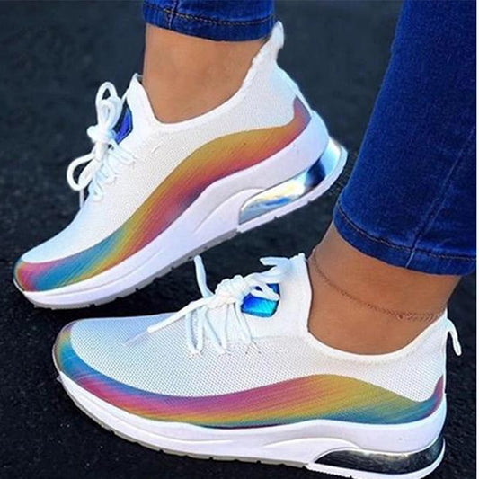 Fashion Lace-up Sneakers Breathable Comfortable Sneakers